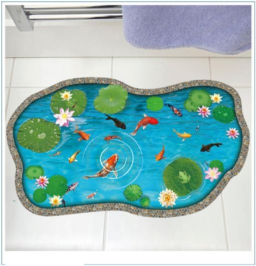 Hồ sen tạo cảm giác 3D mẫu 4